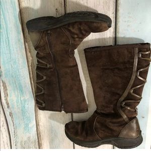 Merrell Encore Back Lace Espresso Suede Boots